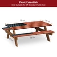 thumbnail image 2 of KENOBE 6FT Picnic Table Cover Set, Waterproof Windproof Fitted Tablecloth for 72" Tables, US Flag, 2 of 7
