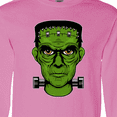 thumbnail image 4 of Inktastic Halloween Frankenstein Head Long Sleeve T-Shirt, 4 of 5