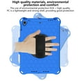 thumbnail image 3 of Allytech Shockproof Case for Apple iPad 10.2" 8th Gen 2020/ 7th Gen 2019 / iPad Air 3rd Gen 10.5", Heavy Duty Protection Adjustable Shoulder Strap Kickstand EVA Rubber Kids Friendly Cover, Blue/Black, 3 of 6