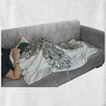thumbnail image 6 of Celtic Soft Flannel Fleece Throw Blanket, Royal Old Celtic Knot Pattern with Curled Lace Leaf Renaissance Times Art, Cozy Plush for Indoor and Outdoor Use, 70" x 90", Black White, by Ambesonne, 6 of 6