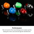 thumbnail image 4 of Xingzhi Moulinet de Pêche Bras à Bascule Simple Moulinets de Lancer Petit Outil Portable Intégré Durable Outils de Baitcasting Domestique Rouge Argent, 4 of 6