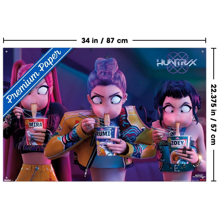Netflix KPop Demon Hunters (2025) - Huntrix Noodles Wall Poster