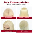 thumbnail image 6 of Noyal Women Blonde Remy Human Hair Wig Short Bob Full Wigs Pre Plucked Glueless Wigs, 6 of 8