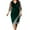 Green, variant on Sngxgn Women's Long Sleeve Dress with Slit Elegant Long Neck High Waist A-Line Midi Dress(Purple,XXL)