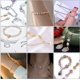 thumbnail image 4 of 800 cuentas de engarce redondas en 8 colores - Topes y espaciadores de 4 mm - Tope de extremo de abrazadera - Accesorios para engarzar, 4 of 7