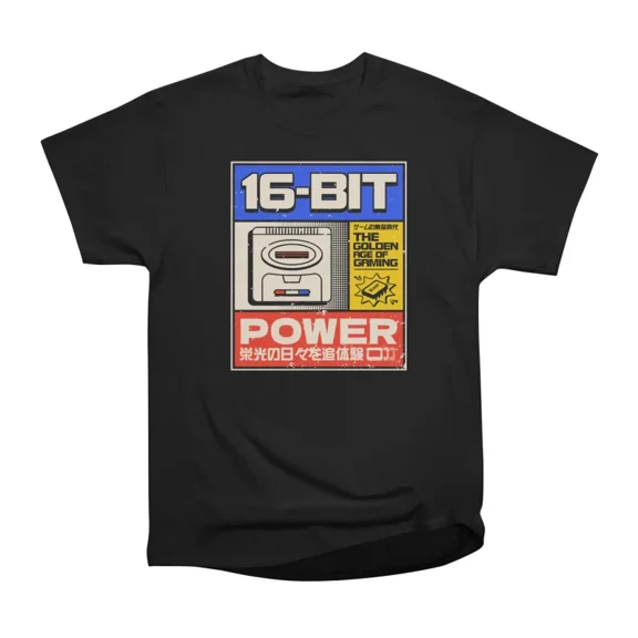 16Bit Power T-Shirt Tee Gift For Him Merch For Her Apparel For Friend