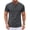 Dark Grey, variant on Lightweight Henley Shirts for Men Short Sleeve Button Up T Shirts Stretch Casual Shirt