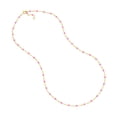 thumbnail image 2 of Gold Plated 18-inch Adjustable Hot Pink Enamel Bead Chain Necklace for Women, 2 of 6