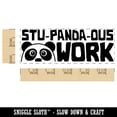thumbnail image 2 of Stu-panda-ous Stupendous Work Panda Teacher Student School Self-Inking Rubber Stamp Ink Stamper - Yellow Ink - Large 2-3/4 Inch, 2 of 7