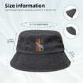 thumbnail image 5 of Bald Eagle USA LGBT Rainbow Flag Gay and Lesbian Denim Cowboy Hat Bucket Sun Hat for Women Men Fisherman Cap, 5 of 8