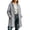 Gray-Tops, variant on Women's Hooded Mid Length Oxford Cloth Rain Jackets Zip Up Side Pocket Outerwear Outdoor Travel Windproof Lightweight Trench Coats