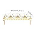 thumbnail image 3 of SUSHANG Graduation Tablecloth Party Decorations 2025, Black and Gold Congrats Grad Plastic Disposable Table Cloth Cover for College High School Class of 2025 Party Supplies,54"X108", 3 of 4