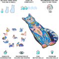 thumbnail image 3 of Puzzle de madera con forma de gato, 100 piezas, madera de Truunion, para adultos, 3 of 5