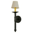 thumbnail image 2 of Meyda 148828 5 in. Amada with Fabric Shade Wall Sconce, Smoke, 2 of 5
