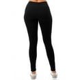 thumbnail image 3 of 4 Pack Women's High Waisted Leggings Ultra Soft Wide Waistband Pants S-3XL Plus Size Available, 3 of 6