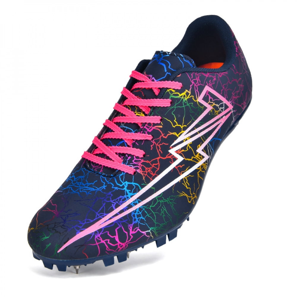 ChiVerve Track and Field Shoes for Men Women 8 Spikes Boys and Girls Kids Running Racing Shoes
