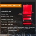 thumbnail image 4 of HPDMC 5-Drawer Rolling Tool Cart - Heavy Duty Mobile Tool Cabinet with Steel Workbench Top & Wooden Folding Side Table - 500 lbs Capacity Mechanic Tool Trolley with Locking Casters, 4 of 17