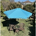 thumbnail image 3 of BELLRINO DECOR Replacement Scalloped Edge Umbrella Canopy for 9ft 6 Ribs (Canopy Only) C001-6P-PEACOCK, 3 of 6