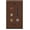 Brown, variant on RiteAV - 3 x RCA - 2 X HDMI and 1 x Coax Cable TV Port Wall Plate - Light Almond