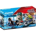 thumbnail image 1 of Set de Juego Playmobil Moto de Policía Persecución 32 Piezas, 1 of 3