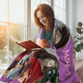 thumbnail image 5 of Custom Blanket with Text Picture Collage Customized Throw Blankets, Birthday Anniversary Wedding Personalized Halloween Christmas Couples Gifts for Boyfriend Girlfriend Photo 8 50"×60", 5 of 6