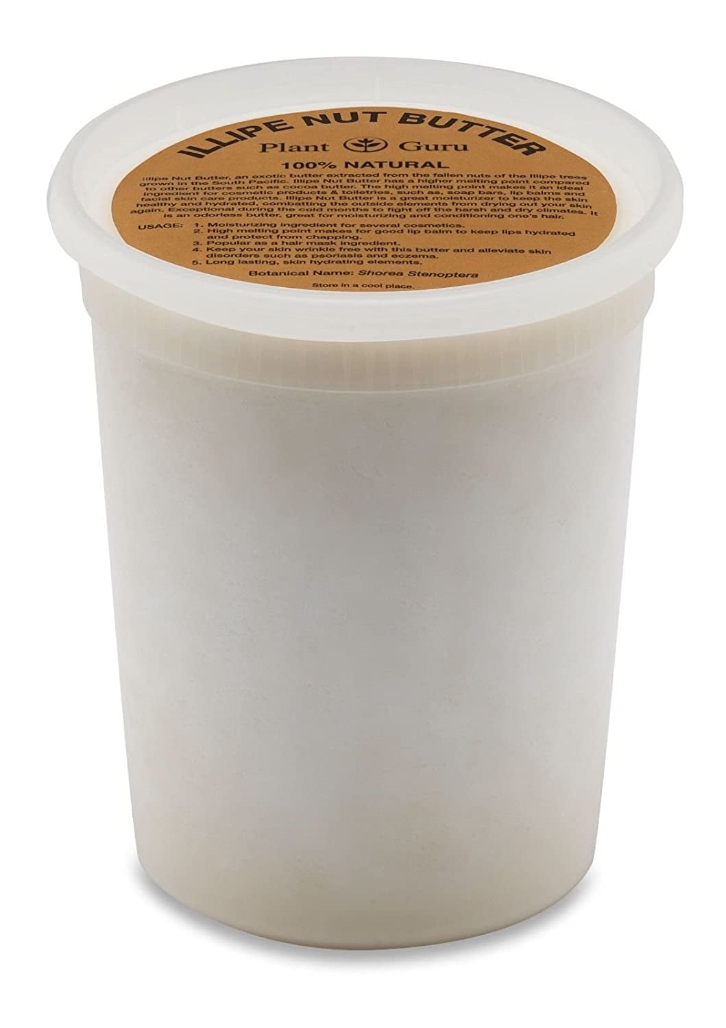 Illipe Nut Butter 32 oz / 2 lb 100 Pure Raw Natural Cold Pressed For