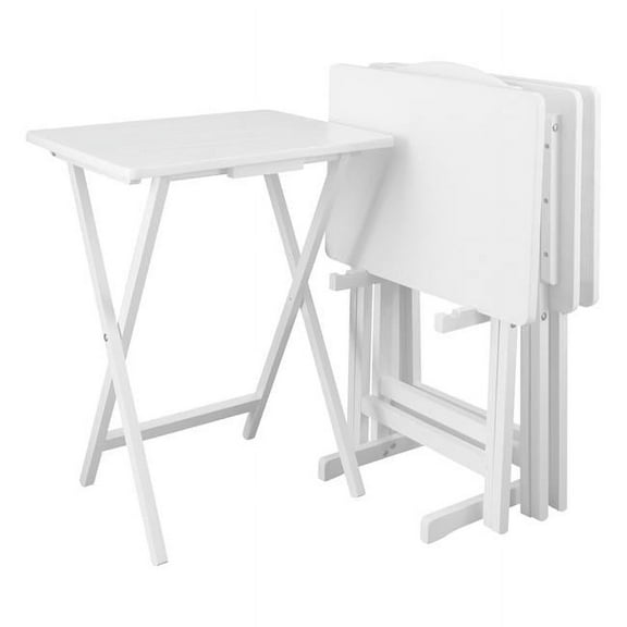 5pcs Tray Table Set - White