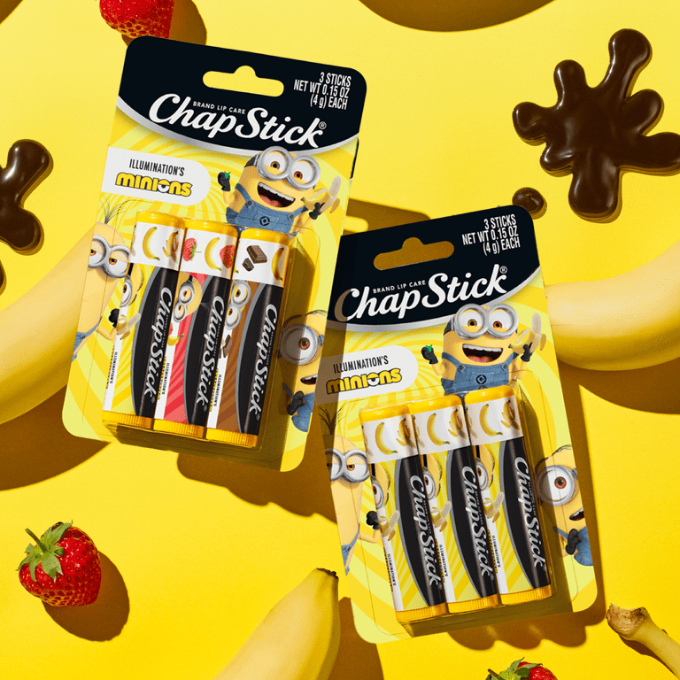 2 pack) ChapStick Minions Banana-nana Lip Balm, Banana Flavor