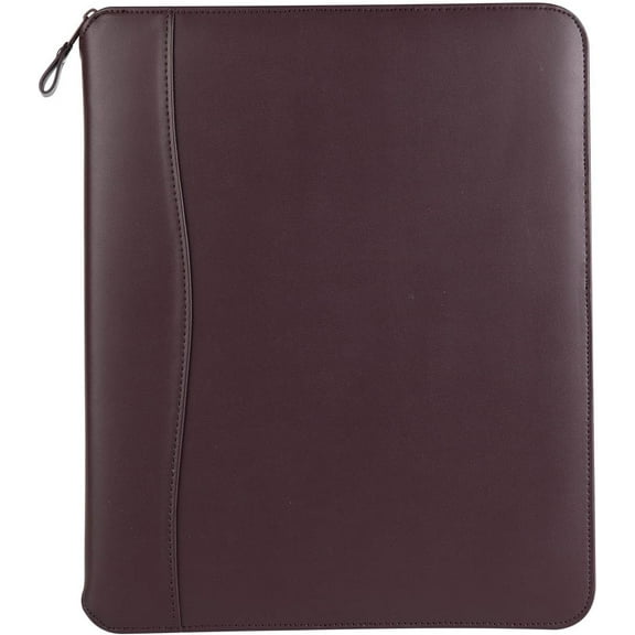 FranklinCovey - FC Basics Spacemaker Binder - Vinyl - Zipper Binder for Planners (Monarch, Burgundy)