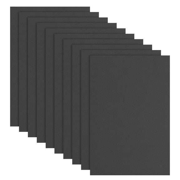 Uxcell 10 Pcs Black EVA A4 Foam Sheets Crafts, 12 x 8 Inch Foam Paper for DIY Crafts Project Classroom Scrapbook Art Cards Home Office Decoration (2mm Thick)