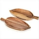 thumbnail image 4 of 2 Platos de Madera para Servir, Bandejas para Servir Alimentos en Forma de Hoja de 13 Pulgadas X 5,5 Pulgadas para Entretenimiento, Tabla Pequeña para Quesos, 4 of 6