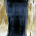 thumbnail image 2 of Wright, Christine 15x15 Gold Ornate Wood Framed with Double Matting Museum Art Print Titled - Free Fall Blue with Gold II, 2 of 4