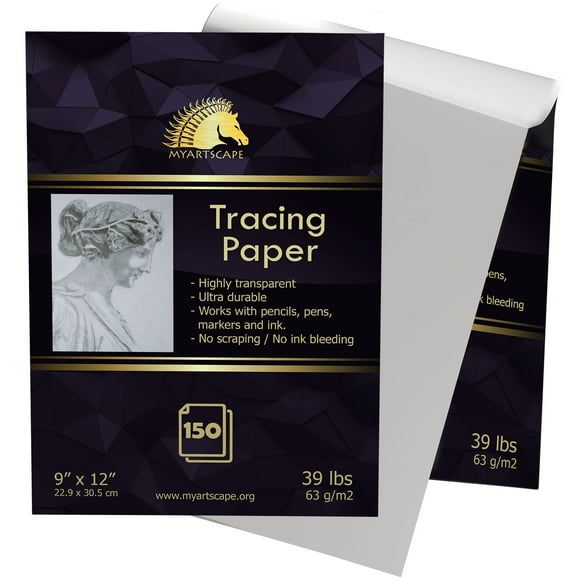 "Artistic Tracer: Premium Tracing Paper Pad - 39lb, 9" x 12" - 150 Parent Sheets for Artists"