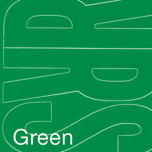 Vinyle Adhésif Permanent Lettres 6" 94/Pkg-Green