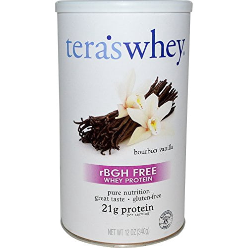 Tera's Whey Grass Fed Whey Protein Powder, Bourbon Vanilla, 21g Protein, 0.75 Lb