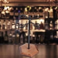 thumbnail image 3 of YIEMEEN Modern Wine Glass Storage Solution With Stable Metal Base Sturdy Glass Holders, 3 of 10