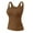 Coffee, variant on Wancir Built In Bra Padded Tank Tops for Women Winter Thermal Sleeveless Scoop Neck Vest with Shelf Bra
