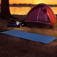 thumbnail image 4 of Wakeman Outdoors - Colchoneta de espuma para dormir para acampar, impermeable, de 0,75 pulgadas de grosor, con correas de transporte para cunas, tiendas de campaña o fiestas de pijamas (azul), 4 of 5