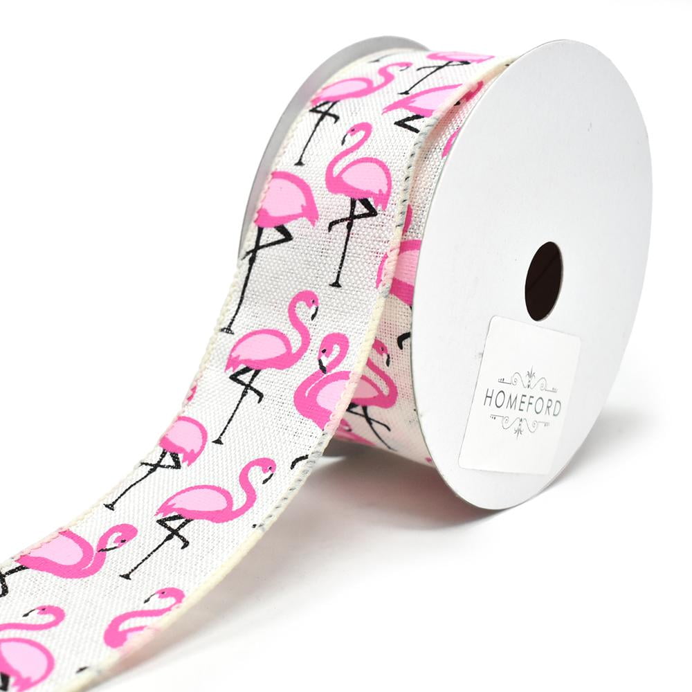 3 Yds Palm Leaves Wired Ribbon 1 1//2/"W