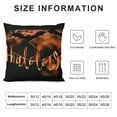 thumbnail image 5 of YINGXI Halloween Decorative Pillow Covers Happy Halloween Throw Pillow Cases Holiday Decor Cushion Covers for Sofa/Couch/Porch (Orange/Black) 20x20in, 5 of 5