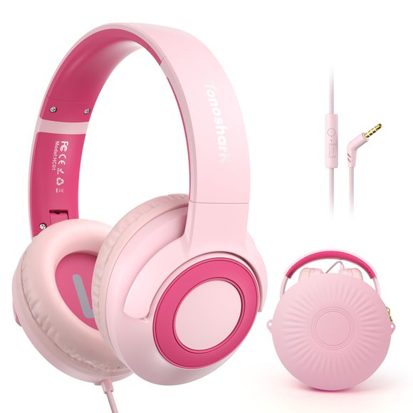 Auriculares TONOSHARK Kids con cable y micrófono con límite de volumen de 85/94 dB