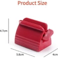 thumbnail image 2 of Distributeur de Dentifrice Rotatif pour Salle de Bain 4 Pièces (Blanc + Rouge), 2 of 5