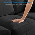 thumbnail image 5 of Mjkone  Living Room Furniture Sofa Sets, Modern 3 Pieces Sectional Sofa Sets for  Apartment, 3-Seater + Single Sofa + Loveseat, Dark Grey, 5 of 9