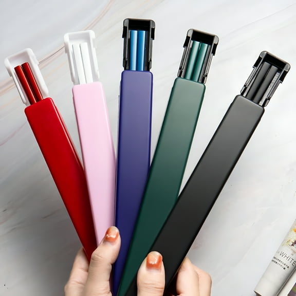 ACDANC Metal Chopsticks with Case 1 Set Comfortable Grip Chop Sticks Eating Useful Dinnerware