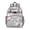 Grey-15, variant on Artistic Floral Design Durable Travel Backpack with Side Pockets