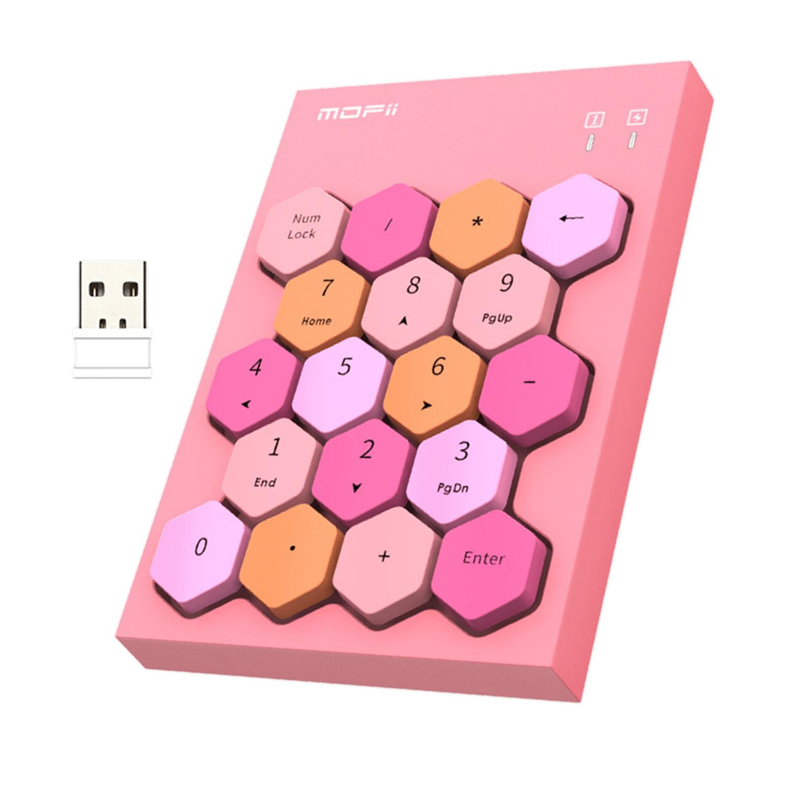 pink numeric keypad