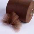 thumbnail image 4 of NestE Tulle Rolls 6” by 100 Yards (300 feet) Tulle Roll Spool Fabric for DIY Tutu Skirts Wedding Baby Shower Crafts Decorations Party Supplies (Brown), 4 of 13