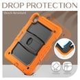 thumbnail image 7 of FJLBDE Case for iPad Air 11 inch (2026 M4/2025 M3/2024 M2), Rugged Shockproof Tablet Cases Cover with Kickstand Shoulder Strap, Orange, 7 of 7