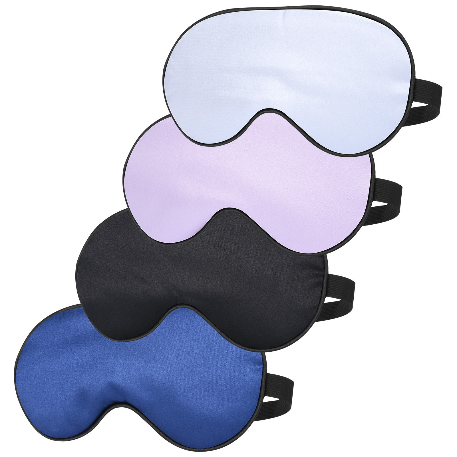 AOWOO Silk Sleep Eye Mask 4 Pack photo 1