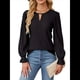 thumbnail image 2 of Camisa Formal Informal de Larga para Mujer, Estilo Ejecutivo, con Escote en V, para Trabajo, Moda de Otoño Negro L, 2 of 7